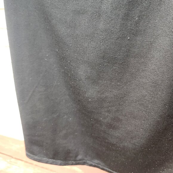 Tiana B Black Sleeveless Dress V-Neck Pleats Solid Stretch - Picture 7 of 16